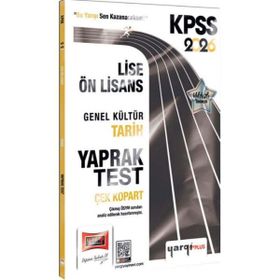 Yargı Yayınları 2026 KPSS Lise Ön Lisans Genel Kültür Tarih Çek Kopart Yaprak Test