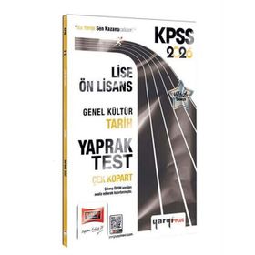 Yargı Yayınları 2026 KPSS Lise Ön Lisans Genel Kültür Tarih Çek Kopart Yaprak Test