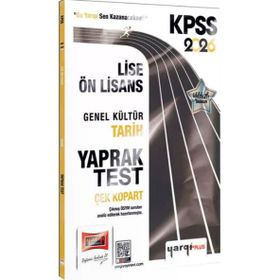 Yargı Yayınları 2026 KPSS Lise Ön Lisans Genel Kültür Tarih Çek Kopart Yaprak Test