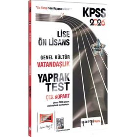 Yargı Yayınları 2026 KPSS Lise Ön Lisans Genel Kültür Vatandaşlık Çek Kopart Yaprak Test