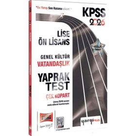 Yargı Yayınları 2026 KPSS Lise Ön Lisans Genel Kültür Vatandaşlık Çek Kopart Yaprak Test