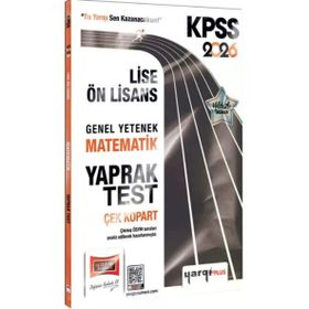 Yargı Yayınları 2026 KPSS Lise Ön Lisans Genel Yetenek Matematik Çek Kopart Yaprak Test
