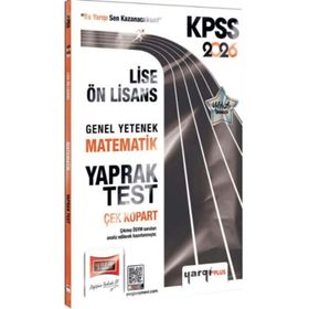 Yargı Yayınları 2026 KPSS Lise Ön Lisans Genel Yetenek Matematik Çek Kopart Yaprak Test