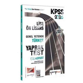 Yargı Yayınları 2026 KPSS Lise Ön Lisans Genel Yetenek Türkçe Çek Kopart Yaprak Test