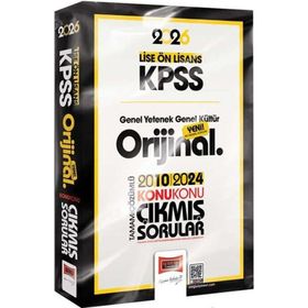 Yargı Yayınları 2026 KPSS Lise Ön Lisans GK GY Orijinal 2010-2024 Konu Konu Çıkmış Sorular