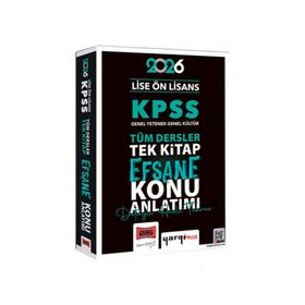 Yargı Yayınları 2026 KPSS Lise Ön Lisans GK-GY Tüm Dersler Tek Kitap Efsane Konu Anlatımı