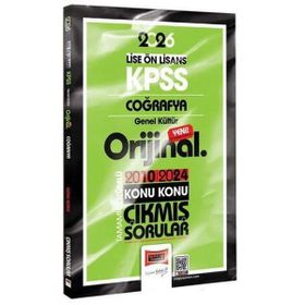 Yargı Yayınları 2026 KPSS Lise Önlisans Coğrafya Orijinal 2010-2024 Konu Konu Çıkmış Sorular