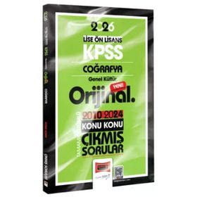 Yargı Yayınları 2026 KPSS Lise Önlisans Coğrafya Orijinal 2010-2024 Konu Konu Çıkmış Sorular