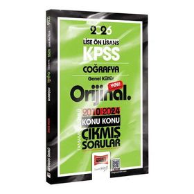 Yargı Yayınları 2026 KPSS Lise Önlisans Coğrafya Orijinal 2010-2024 Konu Konu Çıkmış Sorular