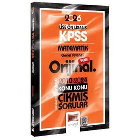 Yargı Yayınları 2026 KPSS Lise Önlisans Matematik Orijinal 2010-2024 Konu Konu Çıkmış Sorular