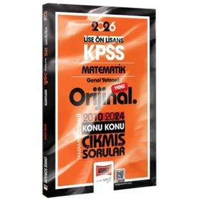 Yargı Yayınları 2026 KPSS Lise Önlisans Matematik Orijinal 2010-2024 Konu Konu Çıkmış Sorular