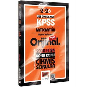 Yargı Yayınları 2026 KPSS Lise Önlisans Matematik Orijinal 2010-2024 Konu Konu Çıkmış Sorular