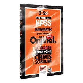Yargı Yayınları 2026 KPSS Lise Önlisans Matematik Orijinal 2010-2024 Konu Konu Çıkmış Sorular