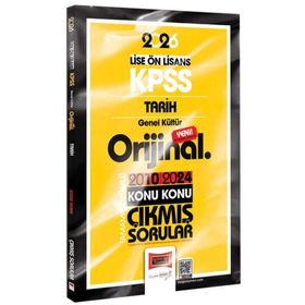 Yargı Yayınları 2026 KPSS Lise Önlisans Tarih Orijinal 2010-2024 Konu Konu Çıkmış Sorular