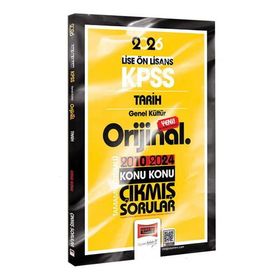 Yargı Yayınları 2026 KPSS Lise Önlisans Tarih Orijinal 2010-2024 Konu Konu Çıkmış Sorular