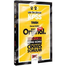 Yargı Yayınları 2026 KPSS Lise Önlisans Tarih Orijinal 2010-2024 Konu Konu Çıkmış Sorular