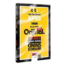Yargı Yayınları 2026 KPSS Lise Önlisans Tarih Orijinal 2010-2024 Konu Konu Çıkmış Sorular