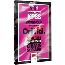 Yargı Yayınları 2026 KPSS Lise Önlisans Vatandaşlık Orijinal 2010-2024 Konu Konu Çıkmış Sorular