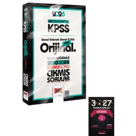 Yargı Yayınları 2026 KPSS Lise Ortaöğretim GK-GY Orijinal 2010-2024 Konu Konu Çıkmış Sorular