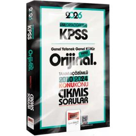 Yargı Yayınları 2026 KPSS Lise Ortaöğretim GK-GY Orijinal 2010-2024 Konu Konu Çıkmış Sorular