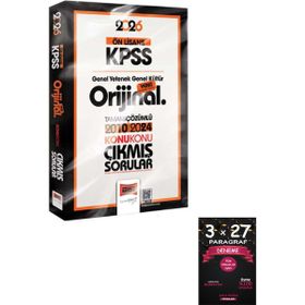 Yargı Yayınları 2026 KPSS Ön Lisans GK-GY Orijinal 2010-2024 Konu Konu Çıkmış Sorular