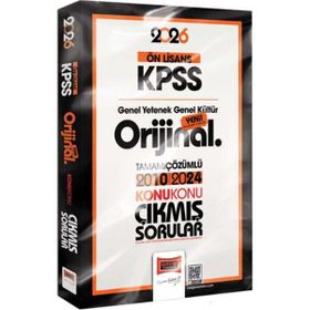 Yargı Yayınları 2026 KPSS Ön Lisans GK-GY Orijinal 2010-2024 Konu Konu Çıkmış Sorular