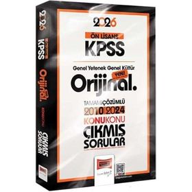 Yargı Yayınları 2026 KPSS Ön Lisans GK-GY Orijinal 2010-2024 Konu Konu Çıkmış Sorular