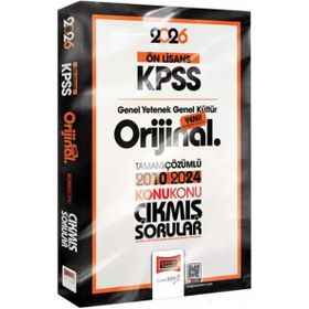 Yargı Yayınları 2026 KPSS Ön Lisans GK-GY Orijinal 2010-2024 Konu Konu Çıkmış Sorular