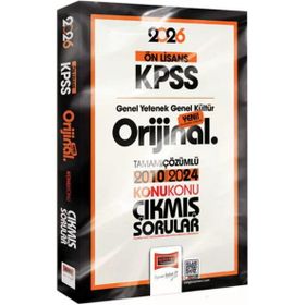 Yargı Yayınları 2026 KPSS Ön Lisans GK-GY Orijinal 2010-2024 Konu Konu Çıkmış Sorular