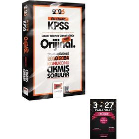 Yargı Yayınları 2026 KPSS Ön Lisans GK-GY Orijinal 2010-2024 Konu Konu Çıkmış Sorular