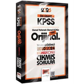 Yargı Yayınları 2026 KPSS Ön Lisans GK-GY Orijinal 2010-2024 Konu Konu Çıkmış Sorular