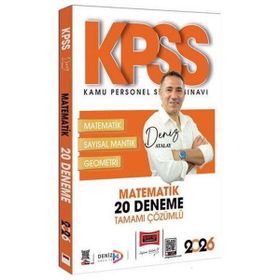 Yargı Yayınları 2026 KPSS Tamamı Çözümlü Matematik 20 Deneme
