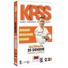 Yargı Yayınları 2026 KPSS Tamamı Çözümlü Matematik 20 Deneme