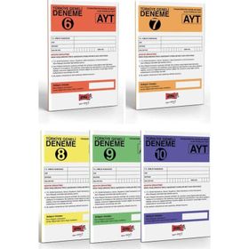 Yargı Yayınları - AYT Türkiye Geneli 6-10 Deneme Sınavı Seti