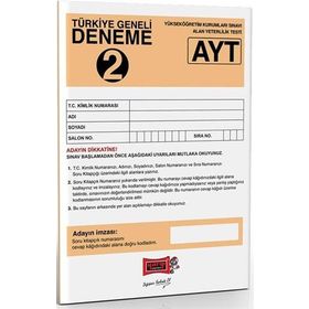 Yargı Yayınları AYT Türkiye Geneli Deneme Sınavı 2