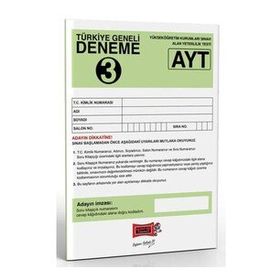Yargı Yayınları AYT Türkiye Geneli Deneme Sınavı 3
