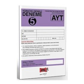 Yargı Yayınları AYT Türkiye Geneli Deneme Sınavı 5