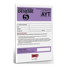 Yargı Yayınları AYT Türkiye Geneli Deneme Sınavı 5