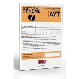 Yargı Yayınları AYT Türkiye Geneli Deneme Sınavı 7