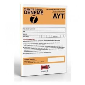 Yargı Yayınları AYT Türkiye Geneli Deneme Sınavı 7