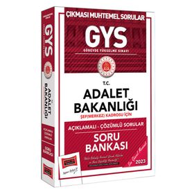 Yargı Yayınları GYS Adalet Bakanlığı Şef (Merkez) Kadrosu İçin Açıklamalı - Çözümlü Soru Bankası