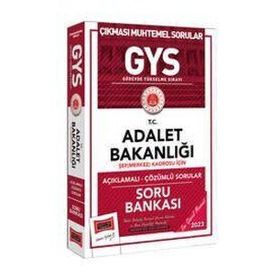 Yargı Yayınları GYS Adalet Bakanlığı Şef (Merkez) Kadrosu İçin Açıklamalı - Çözümlü Soru Bankası