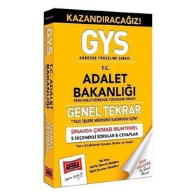 Yargı Yayınları GYS Adalet Bakanlığı Yazı İşleri Kadrosu İçin Genel Tekrar