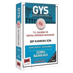 Yargı Yayınları T.C Çalışma ve Sosyal Güvenlik Bakanlığı Şef Kadrosu İçin Konu Özetli Açıklamalı Soru Bankası