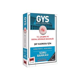 Yargı Yayınları T.C Çalışma ve Sosyal Güvenlik Bakanlığı Şef Kadrosu İçin Konu Özetli Açıklamalı Soru Bankası