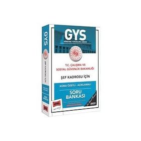 Yargı Yayınları T.C Çalışma ve Sosyal Güvenlik Bakanlığı Şef Kadrosu İçin Konu Özetli Açıklamalı Soru Bankası