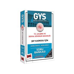 Yargı Yayınları T.C Çalışma ve Sosyal Güvenlik Bakanlığı Şef Kadrosu İçin Konu Özetli Açıklamalı Soru Bankası