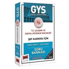 Yargı Yayınları T.C Çalışma ve Sosyal Güvenlik Bakanlığı Şef Kadrosu İçin Konu Özetli Açıklamalı Soru Bankası