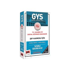 Yargı Yayınları T.C Çalışma ve Sosyal Güvenlik Bakanlığı Şef Kadrosu İçin Konu Özetli Açıklamalı Soru Bankası