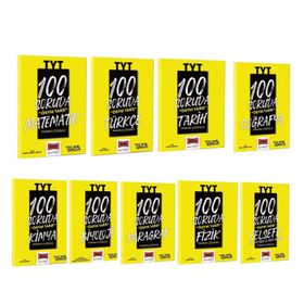 Yargı Yayınları - TYT 100 Soruda Ösym Tarzı Soru Bankası Seti 9 Kitap